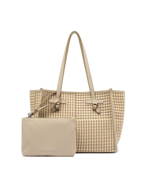 Shopping bag in pied de poule di misto cotone Nocetta GIANNI CHIARINI | BS 6849/COMM MSQNOCETTA